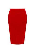 Юбка миди из бархата