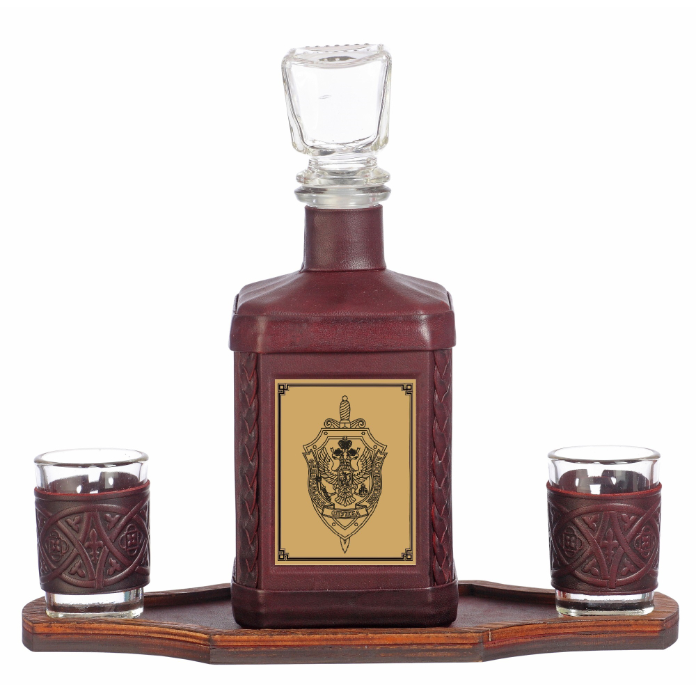 Графин «ФСБ-1» с сублимированной накладкой