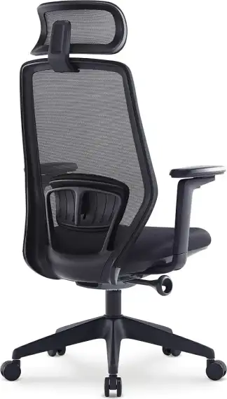 Кресло персонала Sunon Light CMY01SW Сетка/Ткань черная