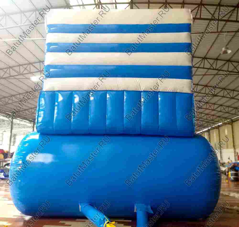 Надувной водный батут с бассейном «Пляжный оазис», 13*4,5*6 м