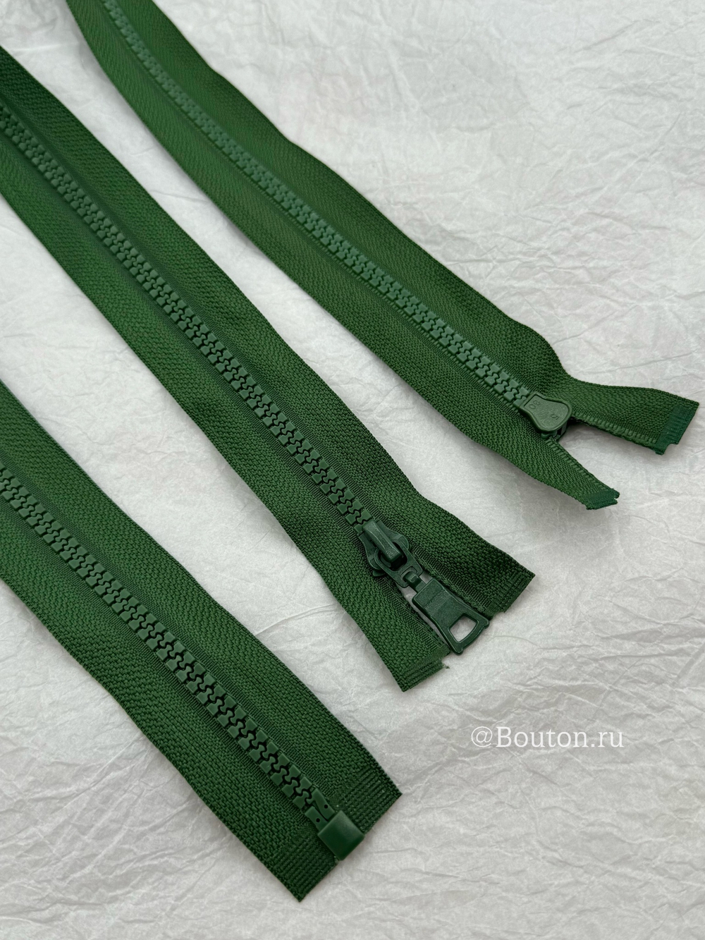 Молния тракторная темно-зеленая