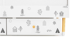 Детская кровать Бельмарко Stumpa Классика Домики ч б