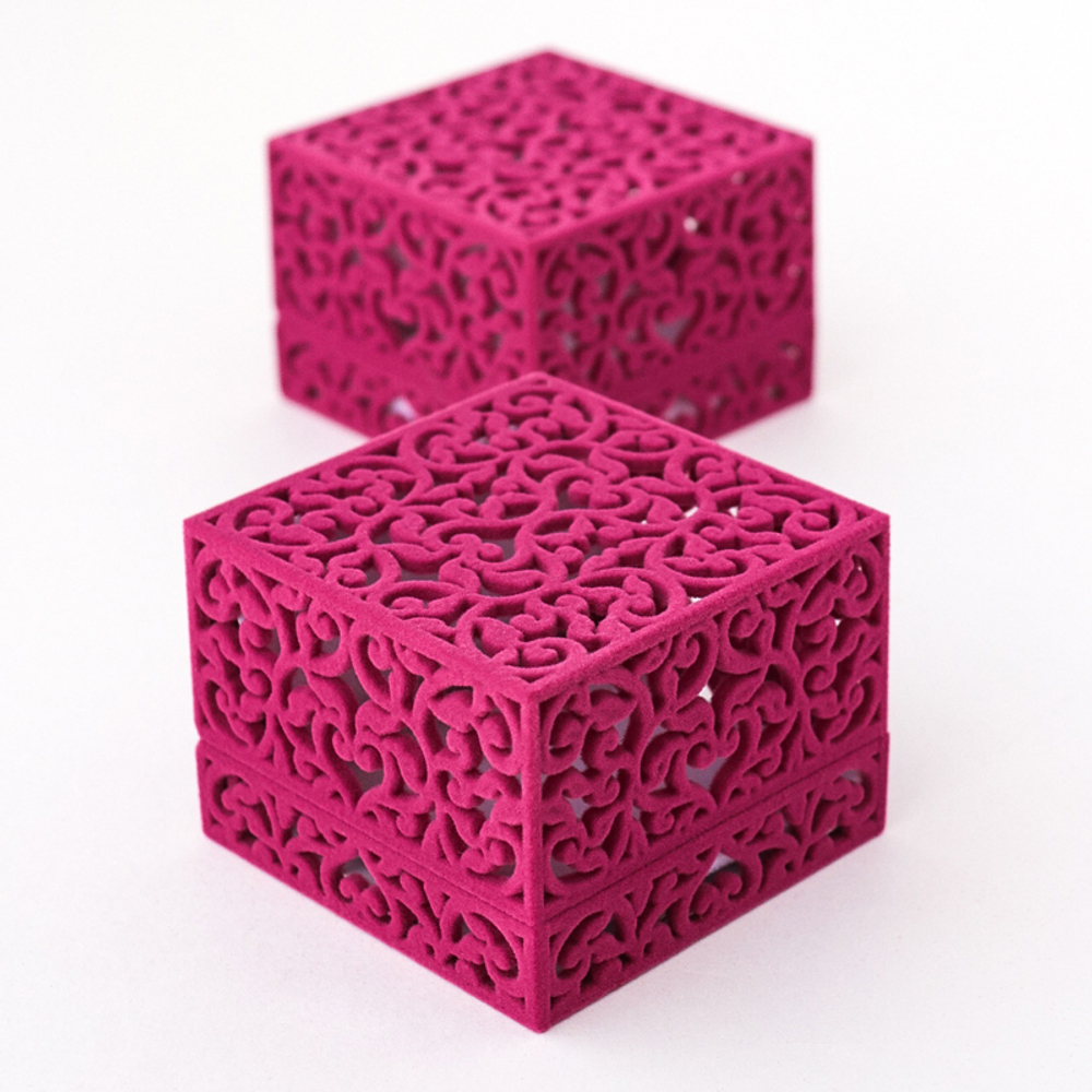 Футляр для ювелирных изделий крышка-дно серия Кружева