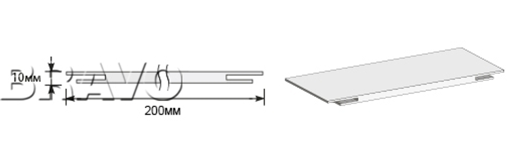 Добор "Т" 2070*200*10