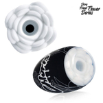 Белый нереалистичный мастурбатор в форме бутона цветка Chloris (Цвет: белый)