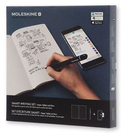 Набор Moleskine Smart Writing блокнот Paper Tablet и ручка Smart Pen plus черный (PTSETA)