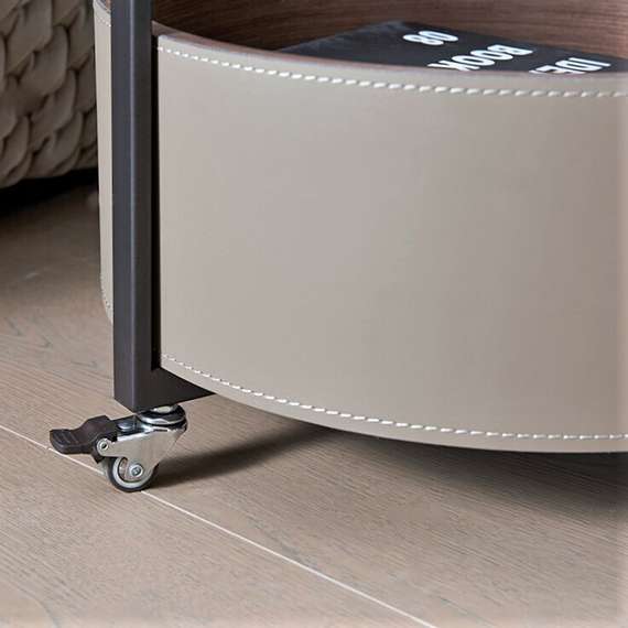 Журнальный столик на колесиках 4210, Ø42х63 см