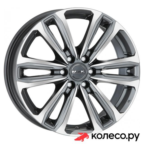 Safari 6 7.5x17/6*130 D84.1 ET50 Gunmetal Mirror Face