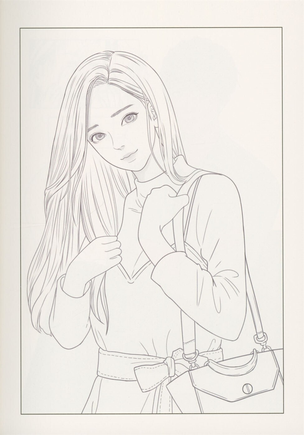 True Beauty. Korean Webtoon. Coloring Book