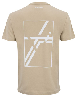 Мужская теннисная футболка Tecnifibre Graphic 2025 - sand