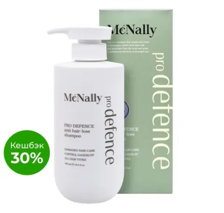 MCNALLY - ШАМПУНЬ ПРОТИВ ВЫПАДЕНИЯ ВОЛОС PRO DEFENCE ANTI HAIR-LOSS SHAMPOO, 500 МЛ