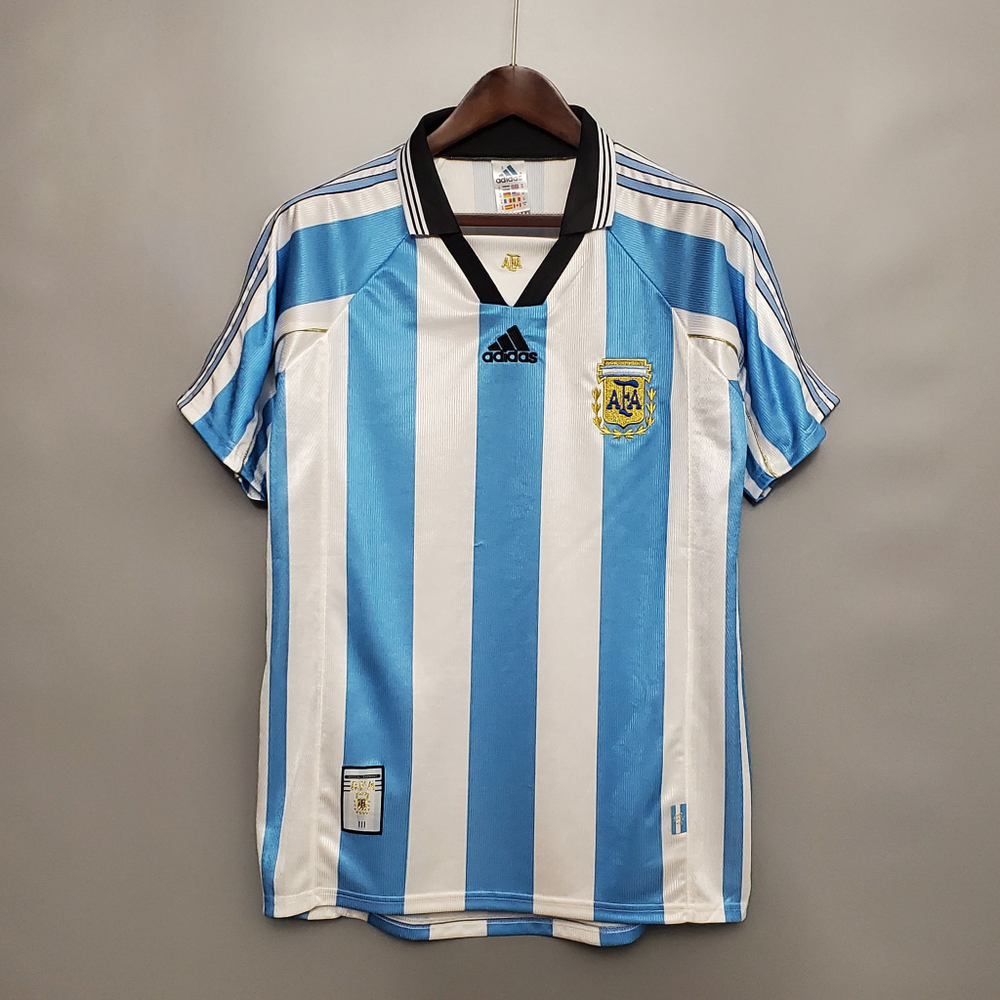 Домашняя ретро-форма сб. Аргентины 1998