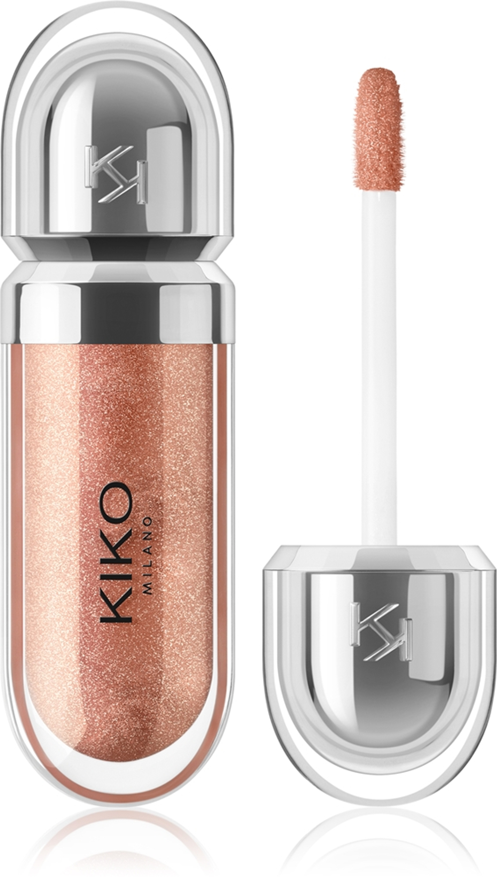 KIKO Milano 3D Hydra - Увлажняющий блеск для губ оттенок 18 Golden Sparkle, 6 ml