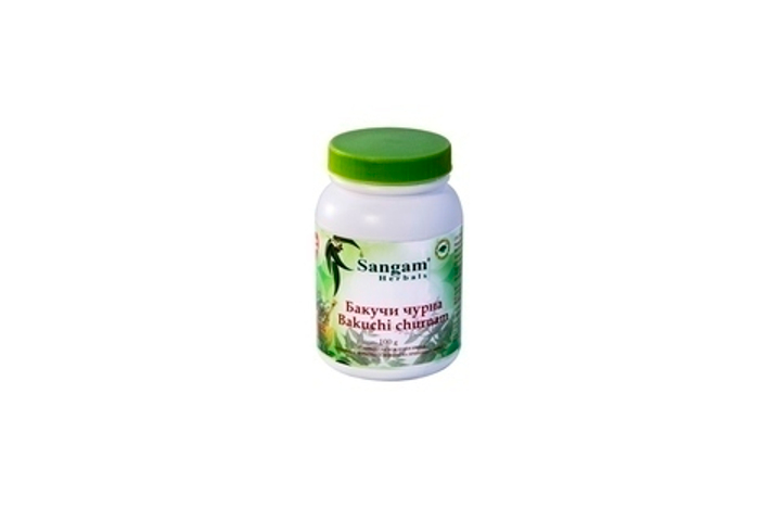 Sangam Herbals Бакучи чурна Bakuchi churnam смесь сухого растительного сырья (Псолария лощинолистная) 100 г