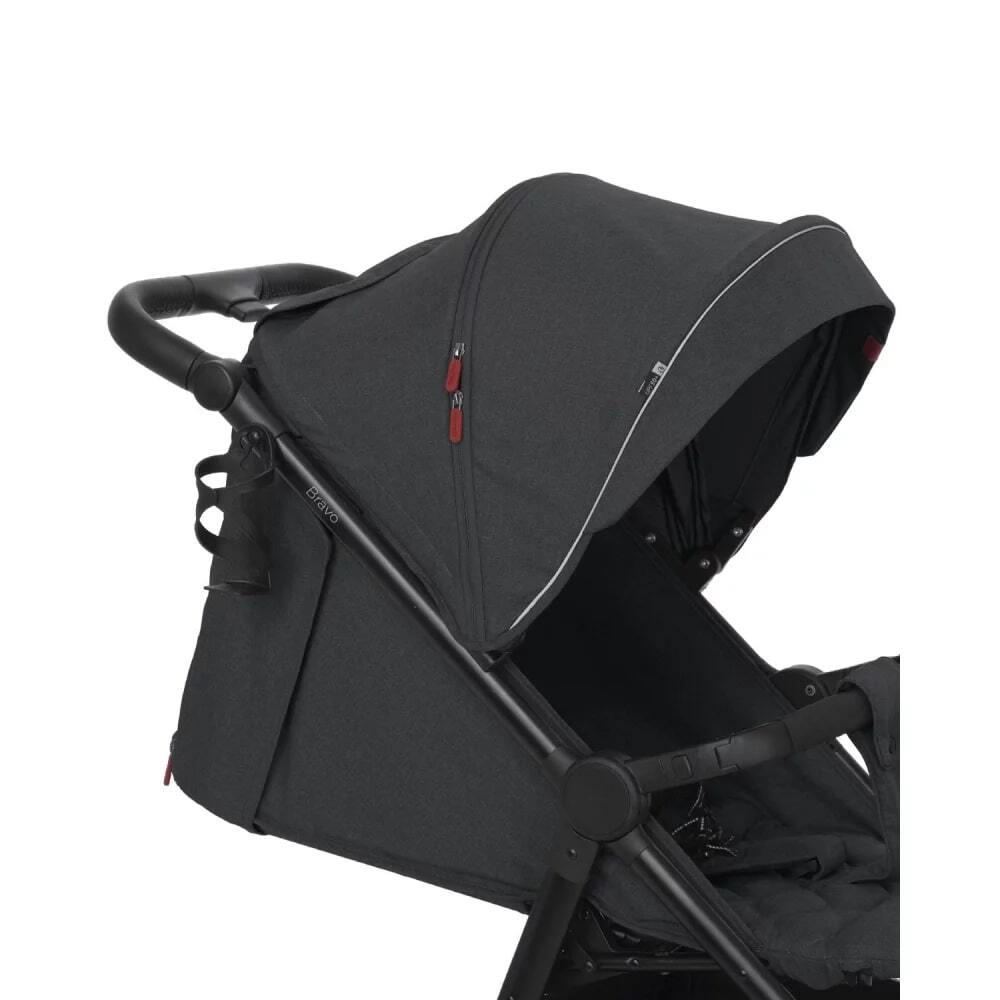 Детская коляска прогулочная CARRELLO Bravo PLUS CRL-8512/1 Serious Grey 2022 колеса PU