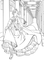 Hanbok Fairy Tale of Obsidian Special Edition. Coloring Book