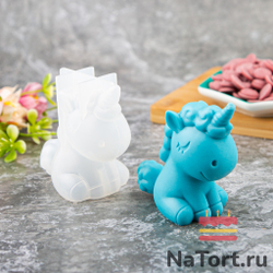 Силиконовый молд 3D «Единорог»