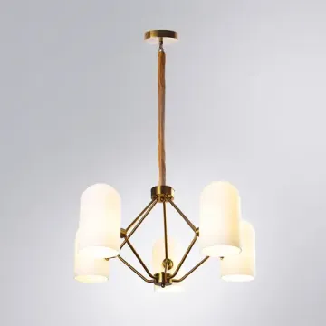 Подвесная люстра 5*E14 A5454LM-5PB белый/медь Cassel Arte Lamp