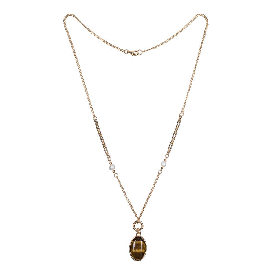 Колье Fiore Luna TIGER EYE LN5156 BR/G