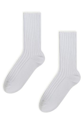 Носки удлинённые из хлопка Белый