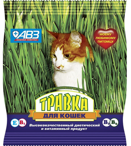 Травка АВЗ для ваших любимцев, бумажный пакет, 30 гр