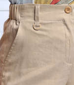 льняное шорты Marella - бежевый(31410125)