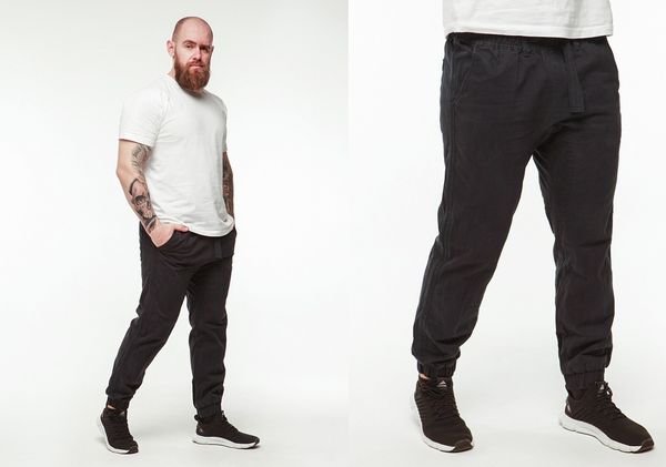 Мужские брюки на завязках как практичная альтернатива на каждый день