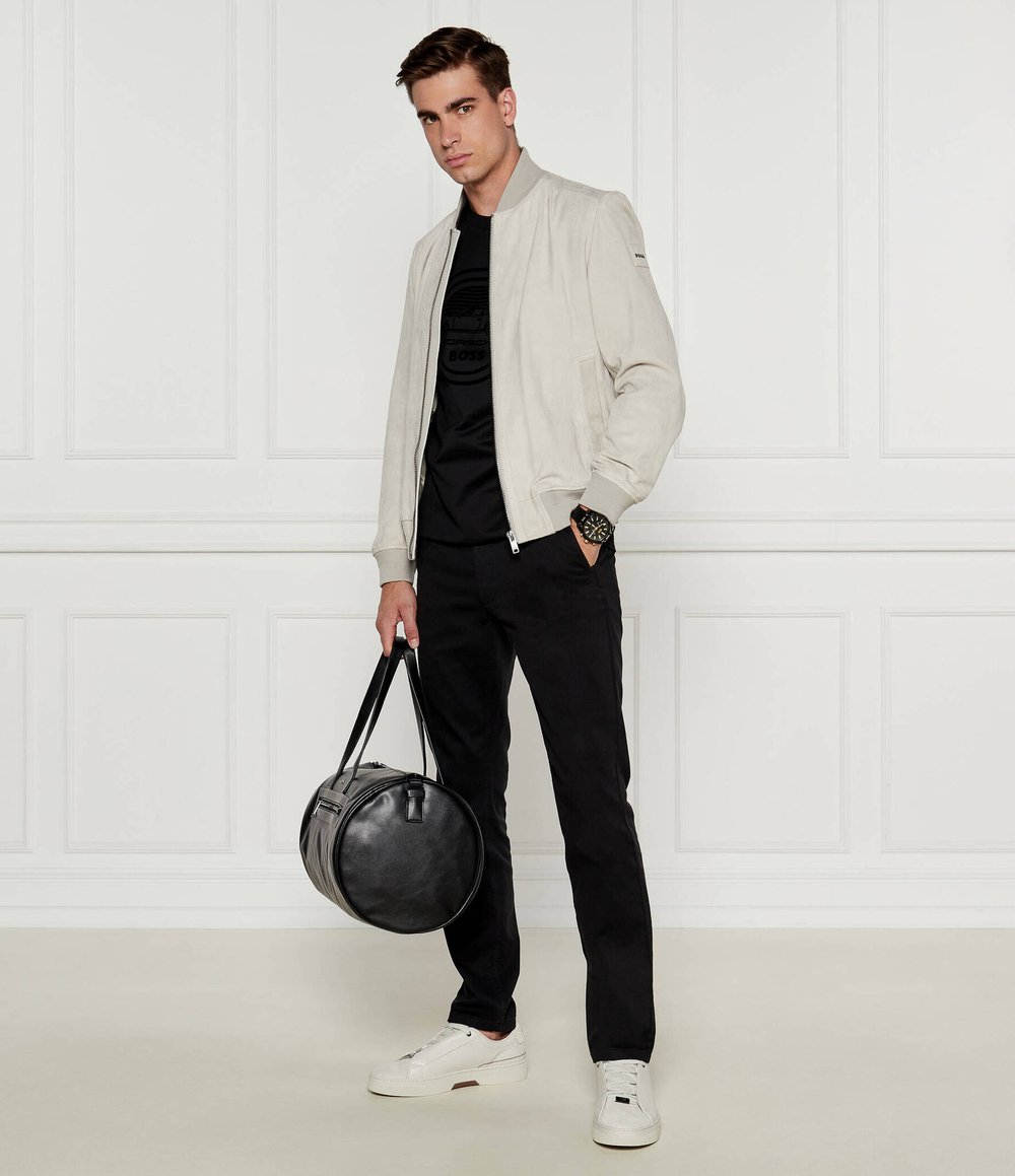 Кожаные кроссовки gary_tenn BOSS BLACK - белый(50529291)