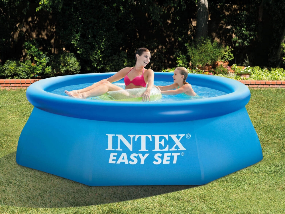 Бассейн надувной Intex Easy Set 244х61 см + фильтр-насос 1250 л/ч (28108)