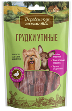 Деревенские Лакомства для собак мини-пород грудки утиные 55 гр.