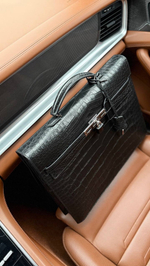 Портфель Hermes из кожи крокодила