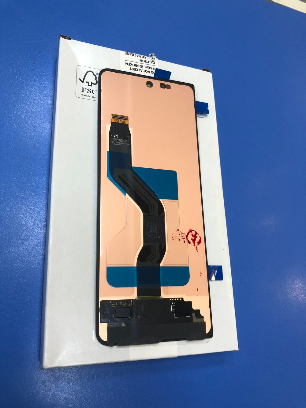 Самсунг F946  Galaxy Z Fold 5  Дисплей в сборе с тачскрином внешний, черный , Оригинал