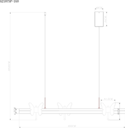Подвесной светильник Arte Lamp A2187SP-1GO