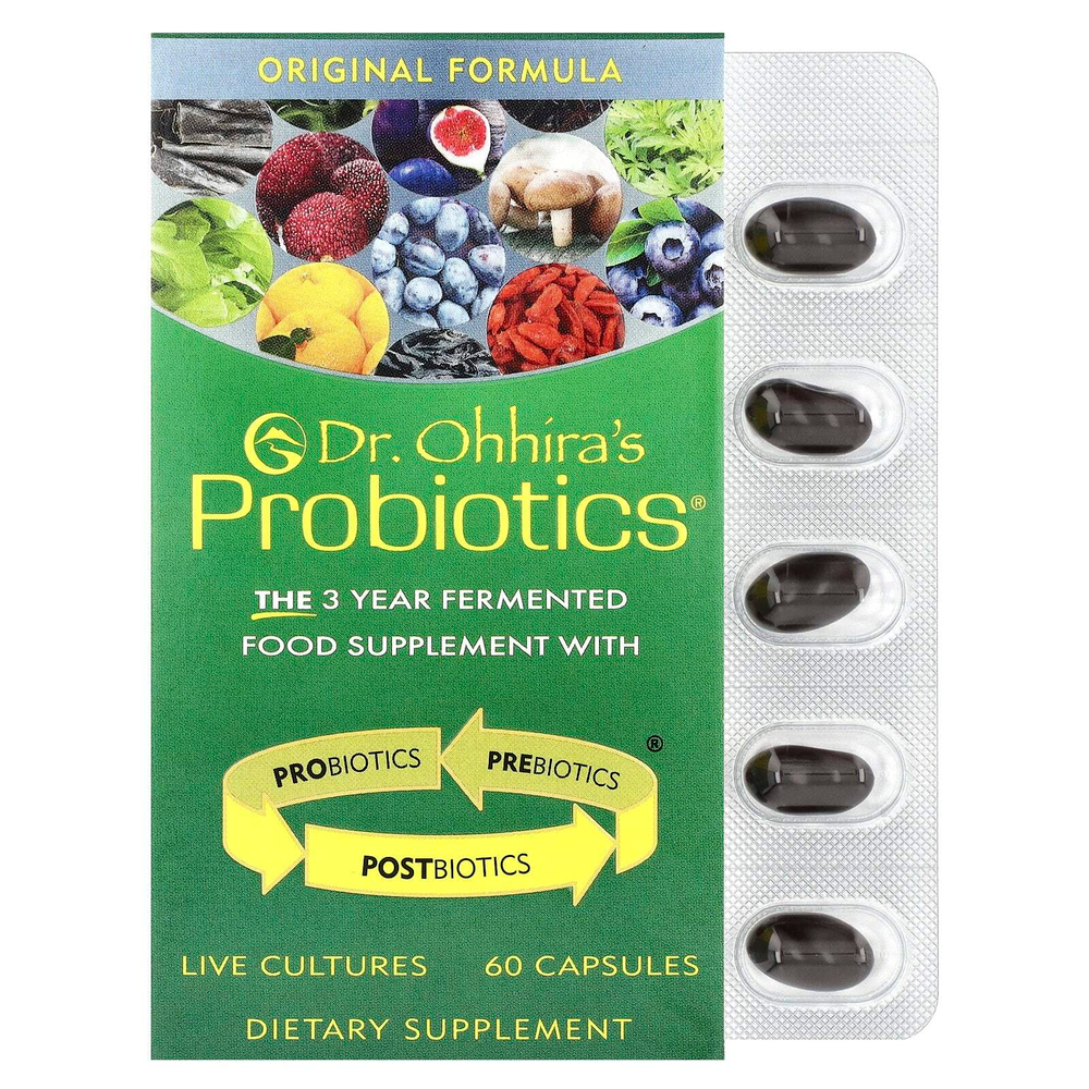 Dr. Ohhira's, Probiotics, добавка с пробиотиками, оригинальная рецептура, 60 капсул