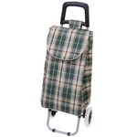 Тележка хозяйственная с сумкой (93*33*26см, колеса 16см,грузоподъемность до 30 кг.) зеленая SYD-016