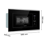 Встраиваемая микроволновая печь MWB-5220 black-silver