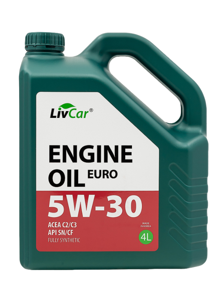 Масло моторное синтетическое LIVCAR 5W30 ENGINE OIL EURO  4л