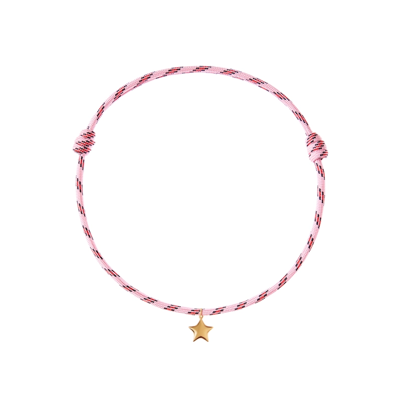 Колье Золотая Вязаная Звезда