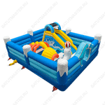 Коммерческий надувной батут "Морские приключения" 5*5*2,5 м