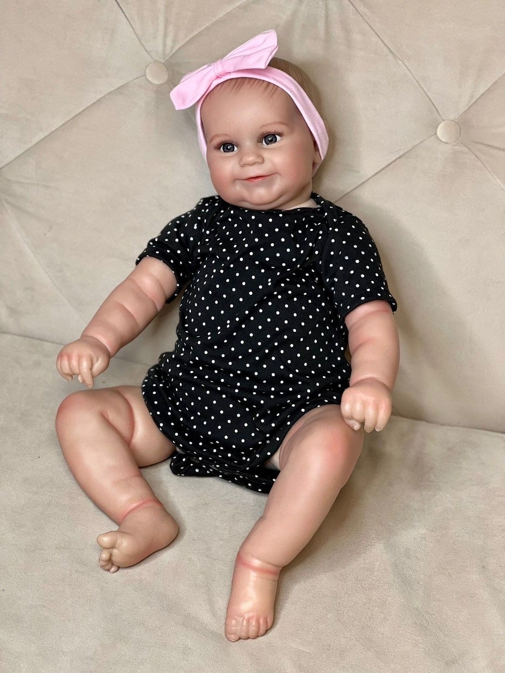 Кукла Реборн мягконабивная 60см в пакете (FA-100A)