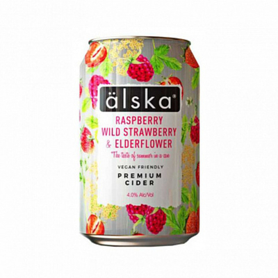 Сидр Малина, Земляника и Бузина / Alska Raspberry, wild strawberry & Elderflower