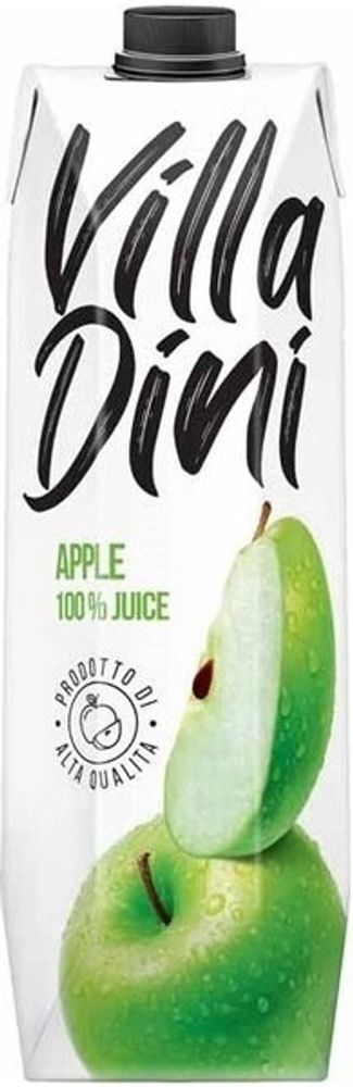 Сок Вилла Дини Яблочный сок / Villa Dini Apple 1л - тетра-пак