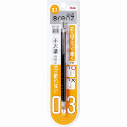 Pentel Orenz XPP503-A - механические карандаши системой защиты грифеля от поломок. Диаметр грифеля 0,3 мм. Купить в pen24.ru
