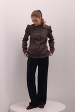 Приталенный жакет на пуговицах