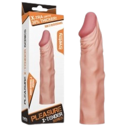 Насадка Pleasure X-Tender из киберкожи (+5 см)