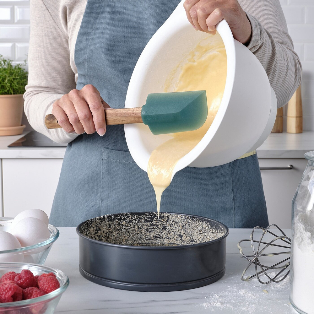 IKEA BÄCKRÖDING  (ИКЕА БÄСКРÖДИНГ)  -  Лопатка, 2 шт, деревянная/темно-серо-зеленая