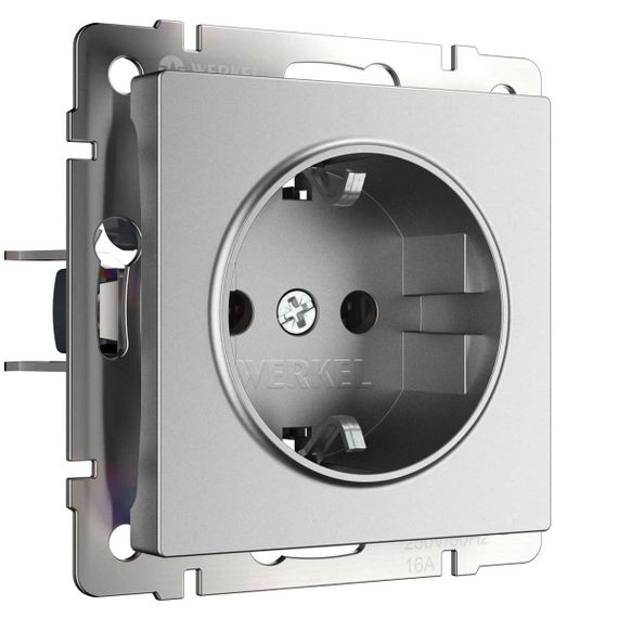 Розетка Werkel серебряный матовый W1171065 4690389195570