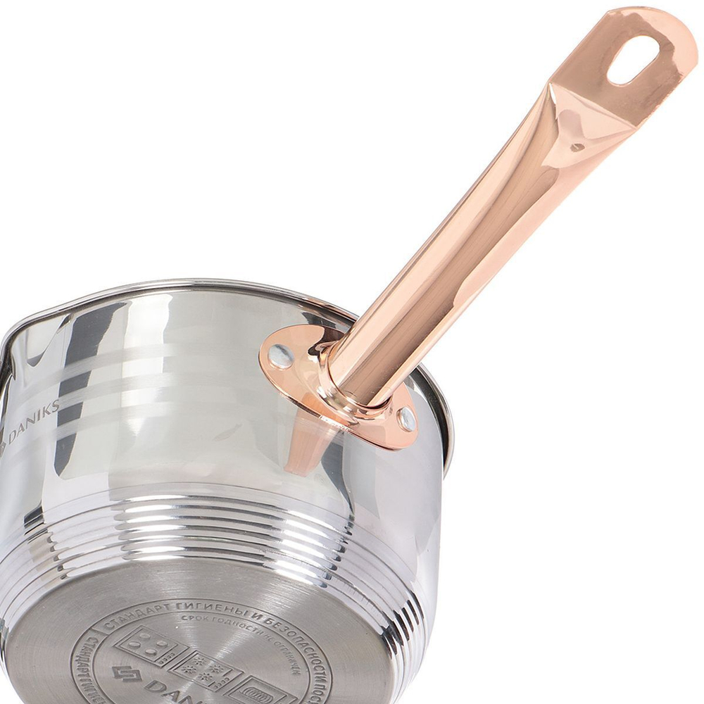 Набор посуды нерж, 10 пр, кастрюли 1.9,2.9,3.9,6.5 л, ковш 1.9 л, индукц, Daniks, Токио, SD-A87-10