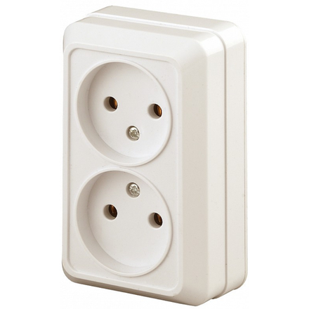 Розетка intro Plano 16А-250В двойная