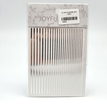 3D ленты для дизайна ногтей, серебро